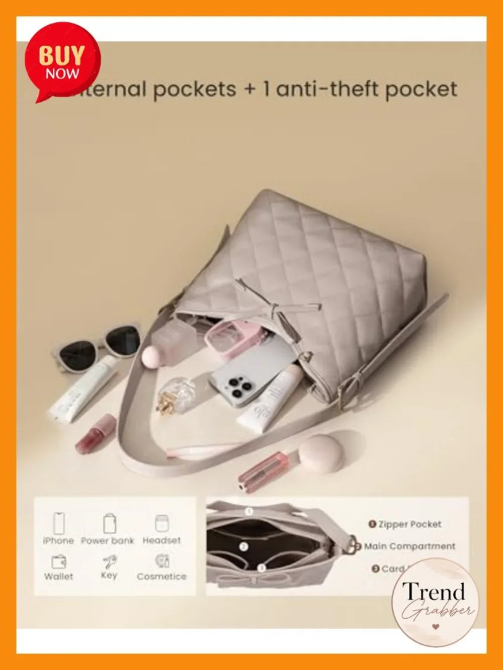 Soft Leather Hobo Handbags Quilted Crossbody Bag Bucket Purse